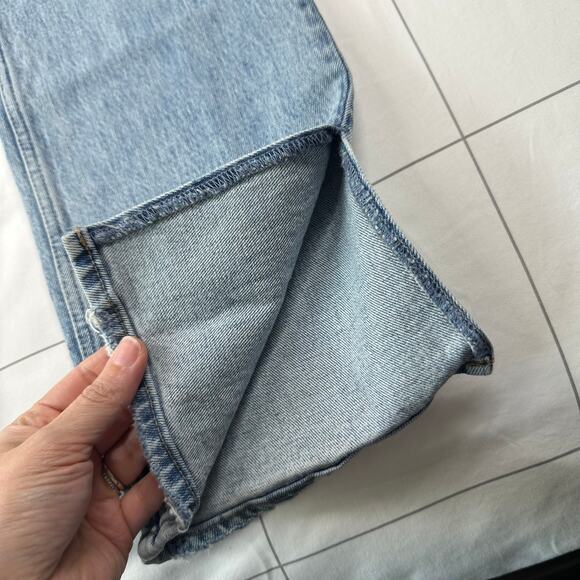 Abercrombie & Fitch Jeans Womens 28 Short Blue 90s Straight Curve Love High Rise - Picture 6 of 12